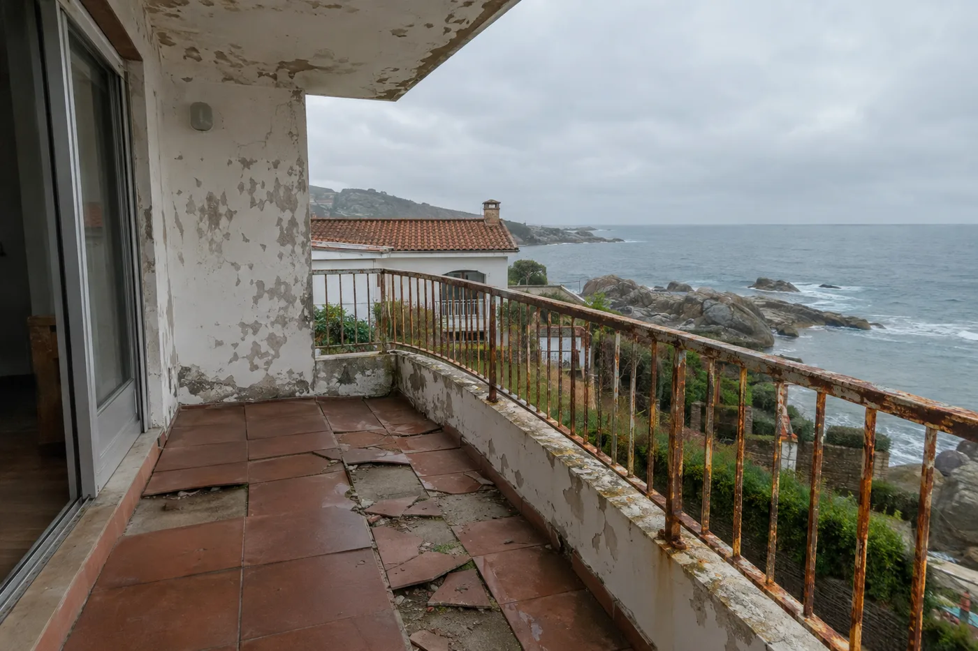 Vivienda característica de Sada sin reformar