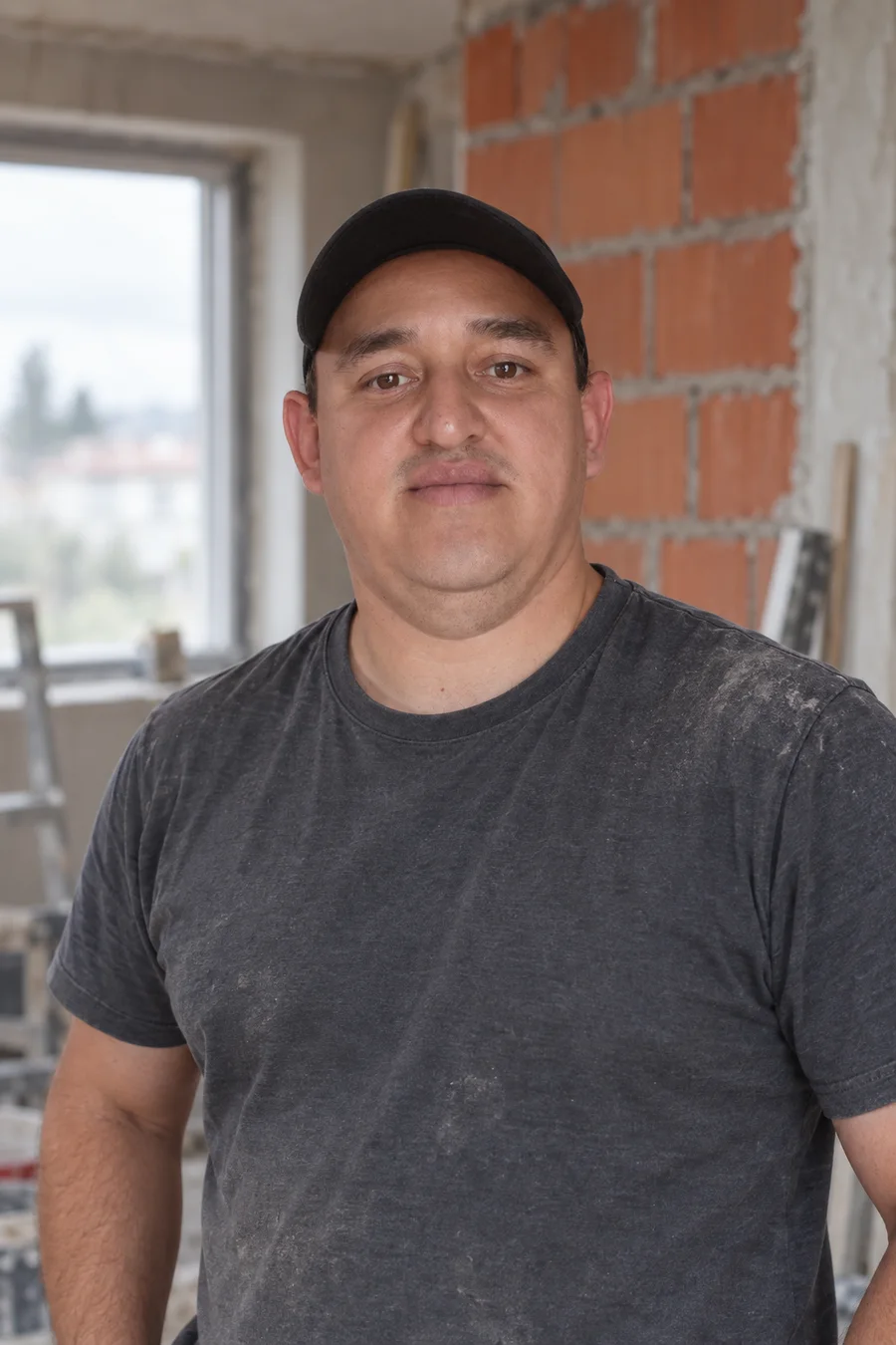 Raúl Di Gregorio, responsable de ProReformas 360, en una obra en A Coruña